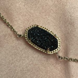 Blue Drusy Kendra Scott Elisa Pendant necklace Gold
